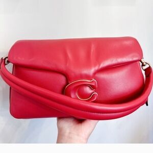 Coach Pillow Tabby Size 26 Red Apple Color